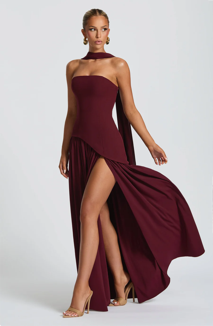 Maliyah Maxi Dress - Cherry Lacquer
