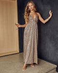 Under Twilight Lurex Maxi Dress
