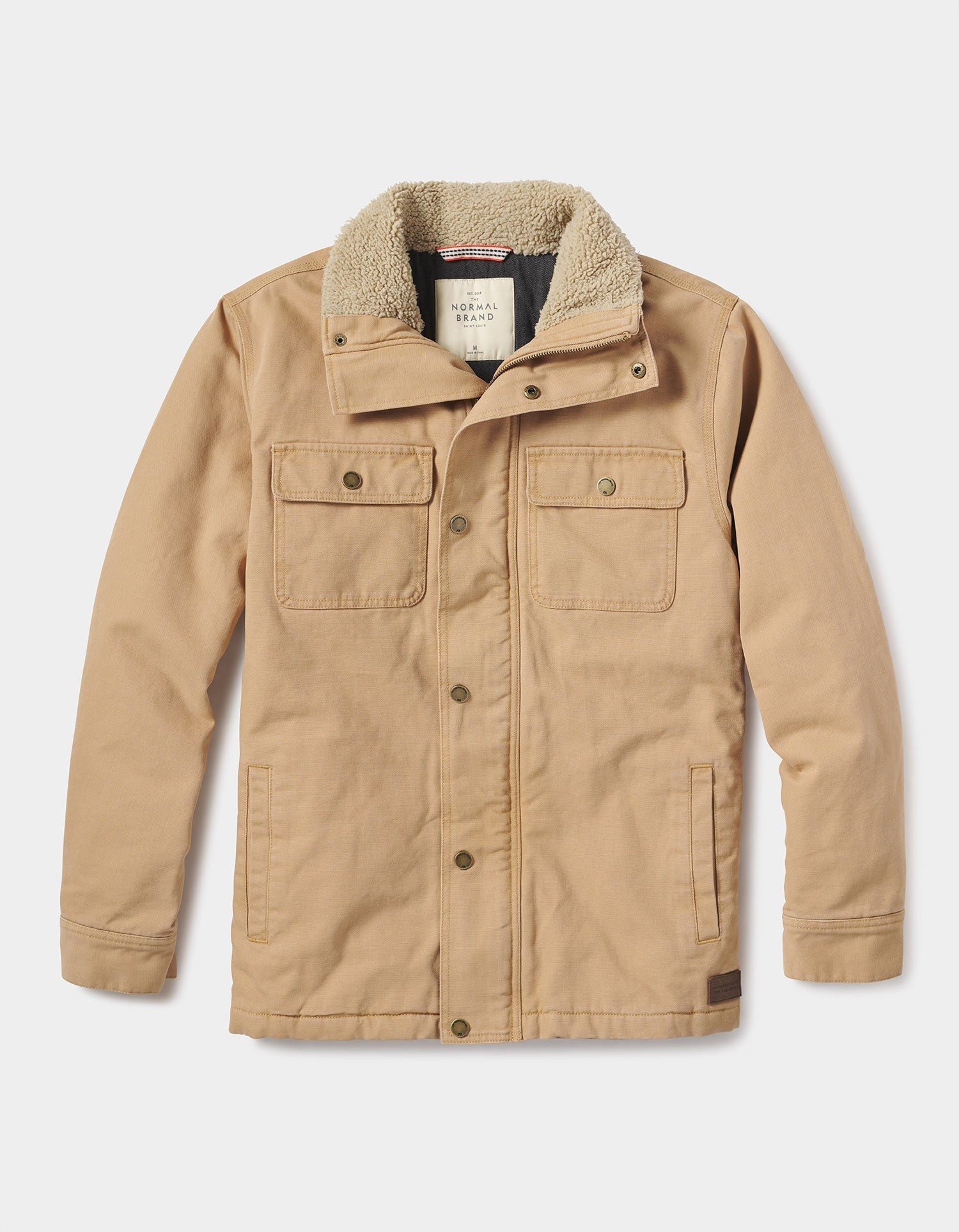 Canvas Chore Coat in Camel