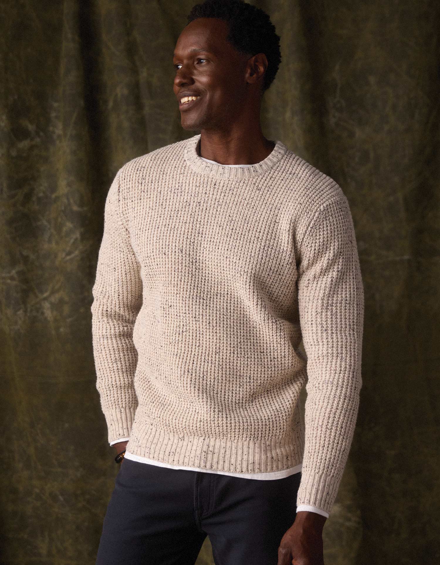 Seawool Nep Crew in Cream