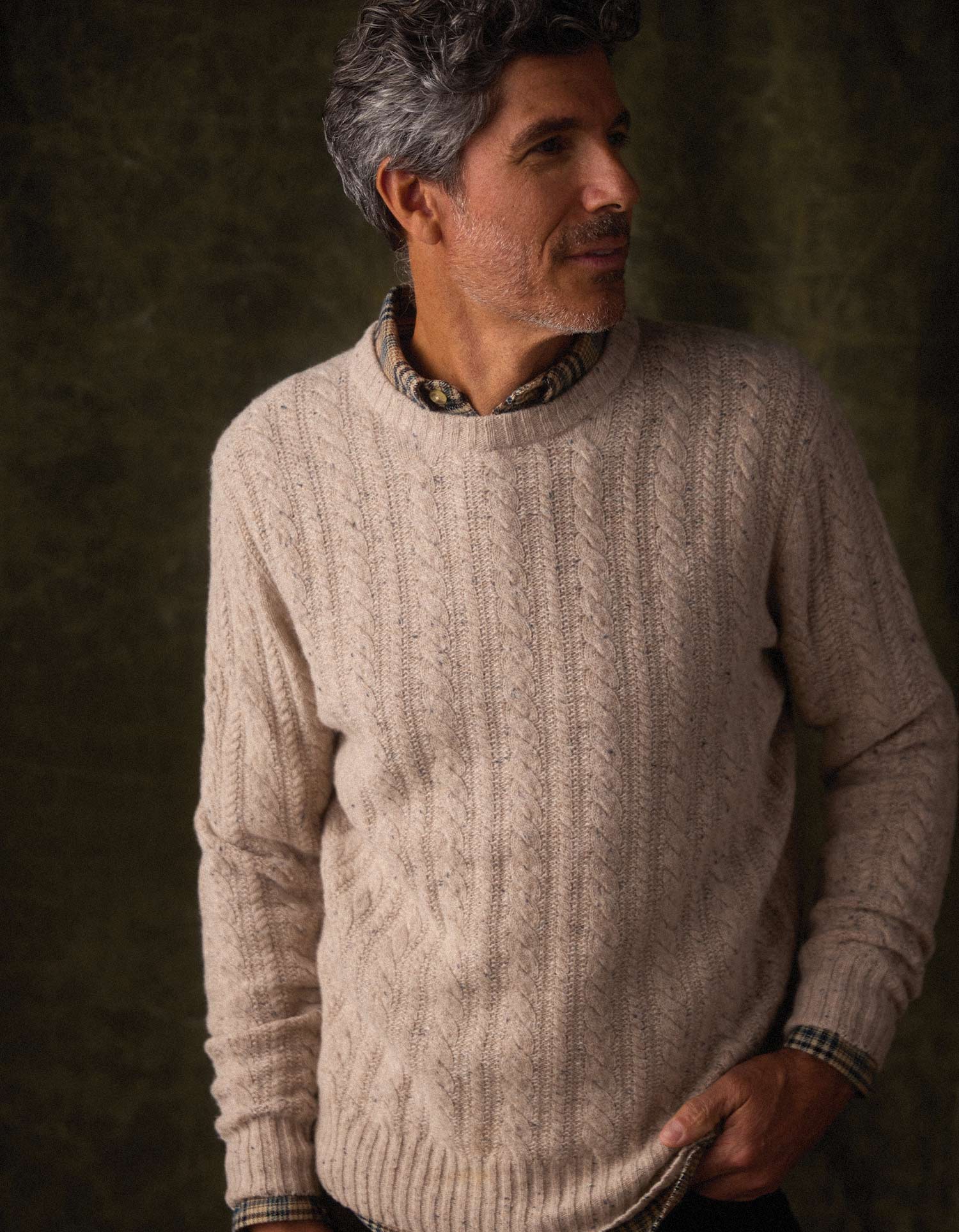 Kennedy Cable Crew in Stone