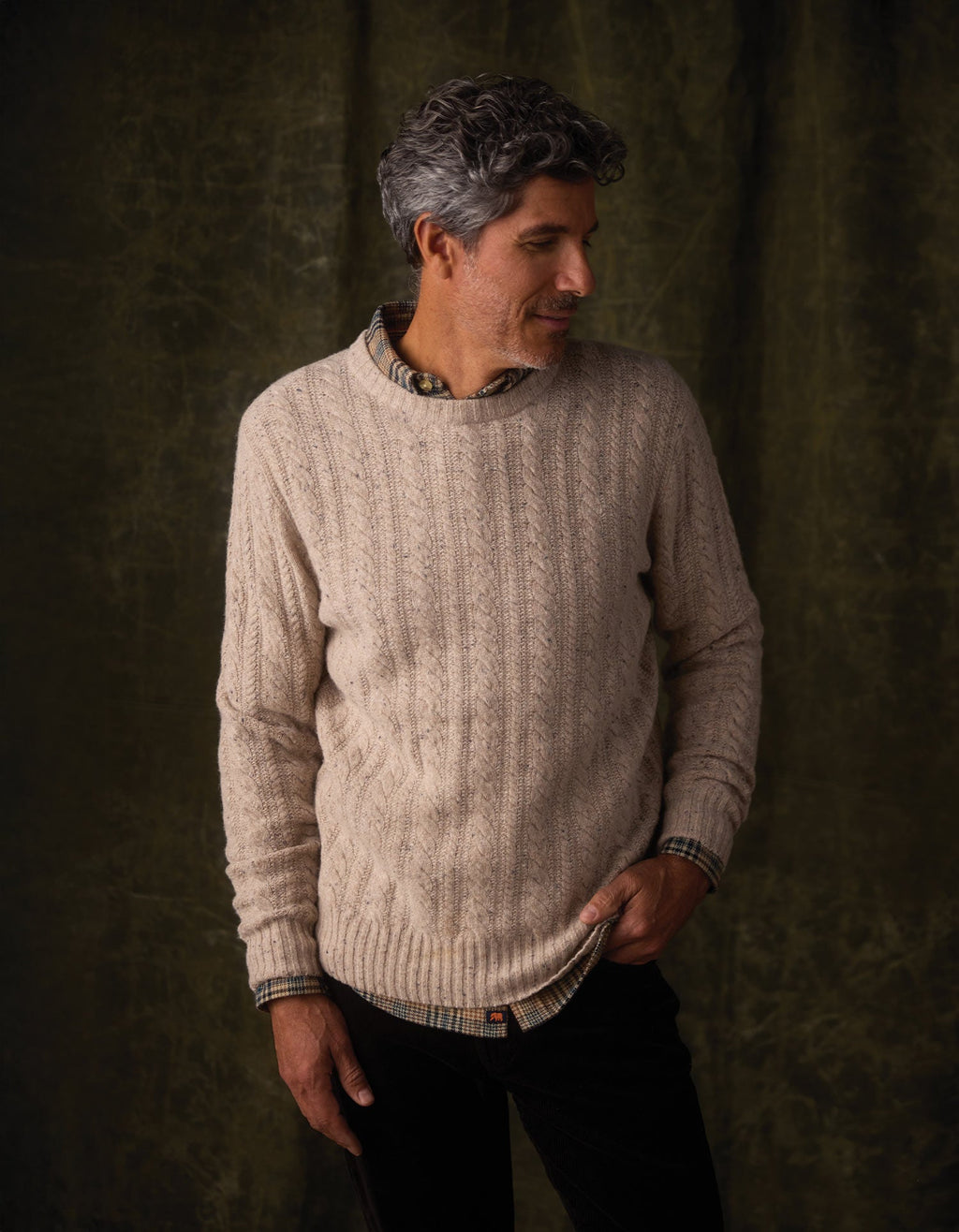 Kennedy Cable Crew in Stone