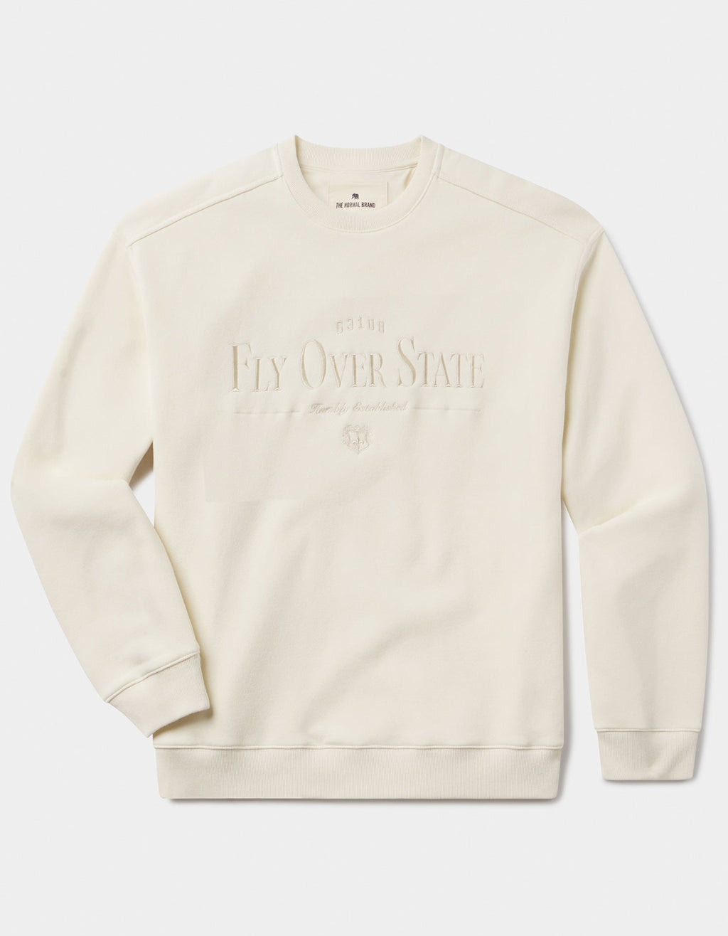 Normal Fleece Graphic Pullover in Ivory