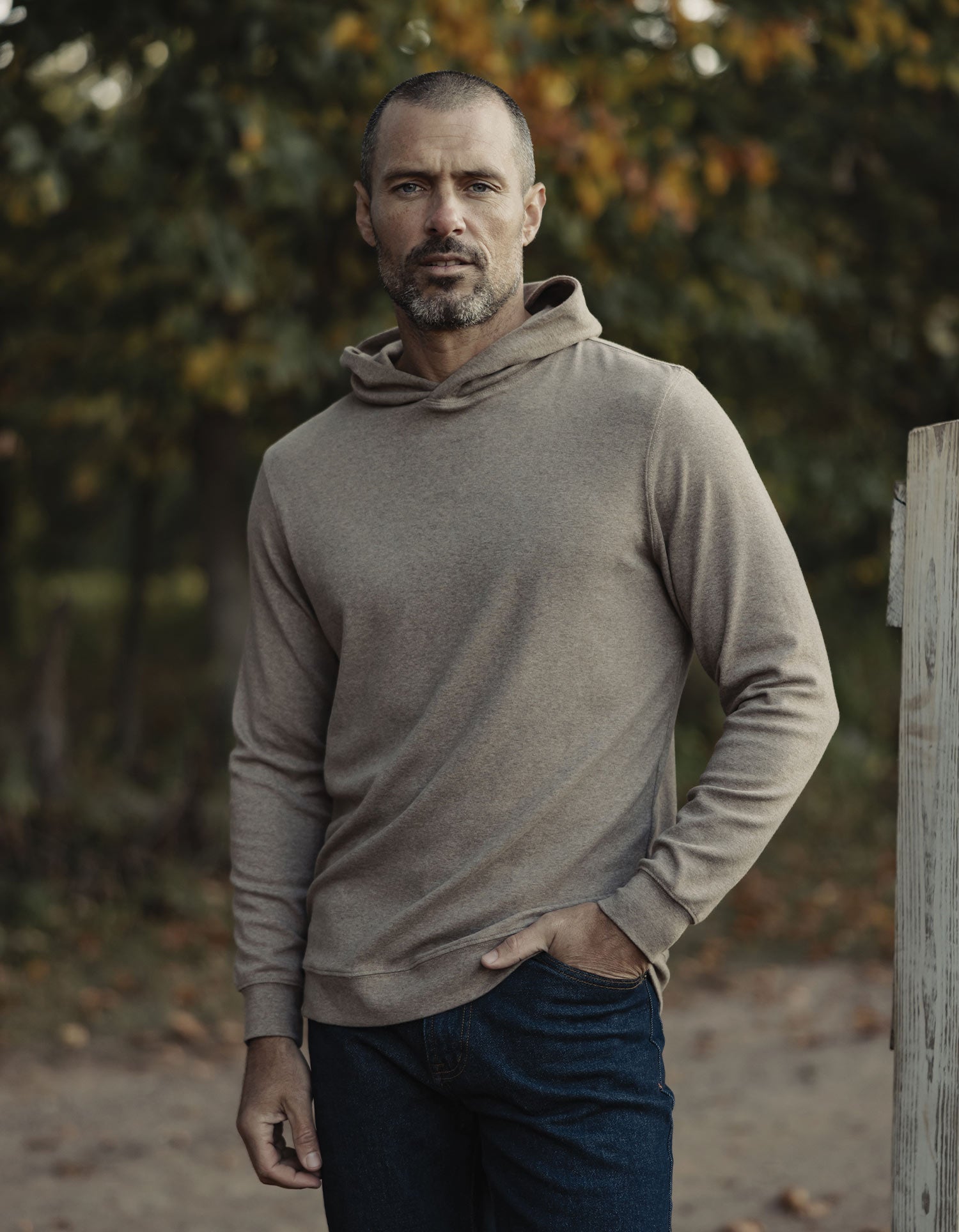 Puremeso Essential Hoodie in Taupe