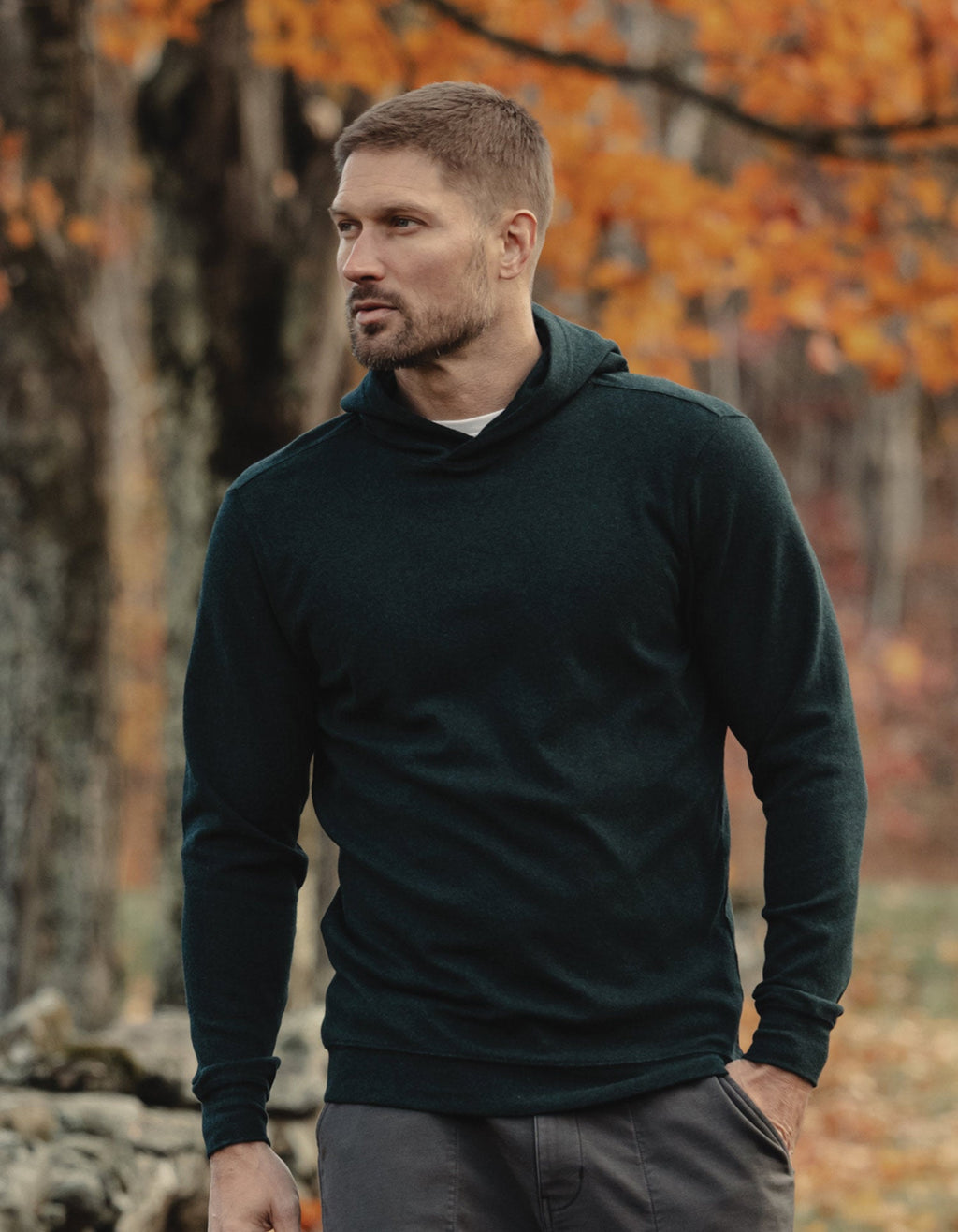 Puremeso Essential Hoodie in Emerald